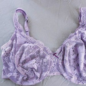 Lane Bryant Cacique 42G Lavender Lace Bra